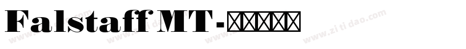 Falstaff MT字体转换